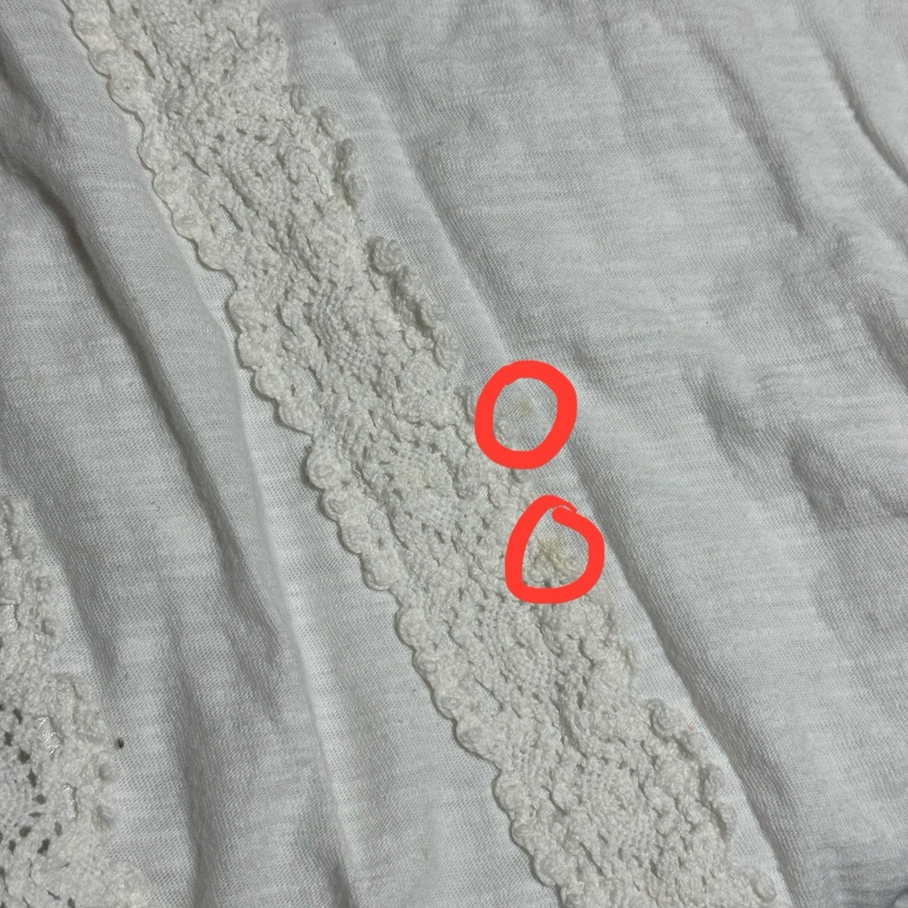 For Cynthia White Lace Embellishment Sleeveless Tank Top - Picture 6 of 7